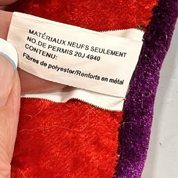 Classic Toy Company Dragon Plush Stuffed Animal Red Purple Loop to Hang Toy - Picture 10 of 11